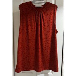 Banana Republic Sleeveless Top Sz XL Muted Red